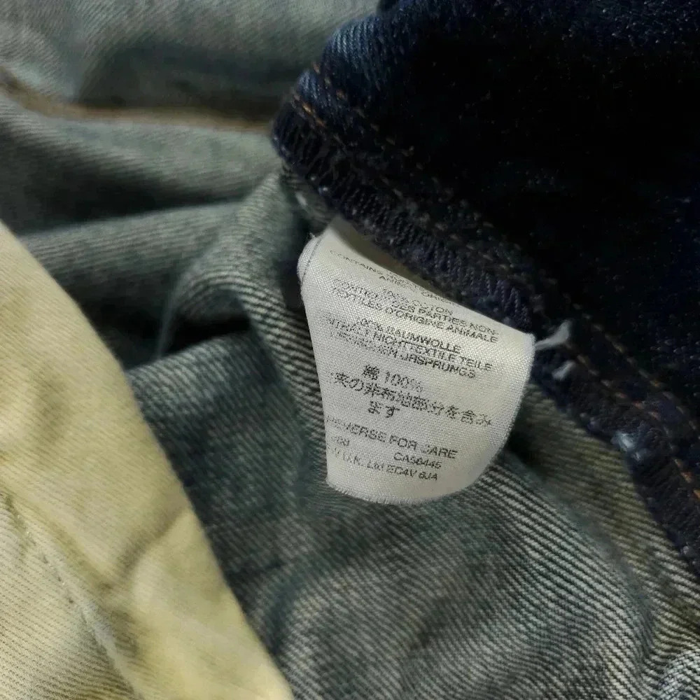 J Crew 770 Jeans Mens 38x32 Kaihara Japanese Denim Slim Straight Distressed - Picture 9 of 13